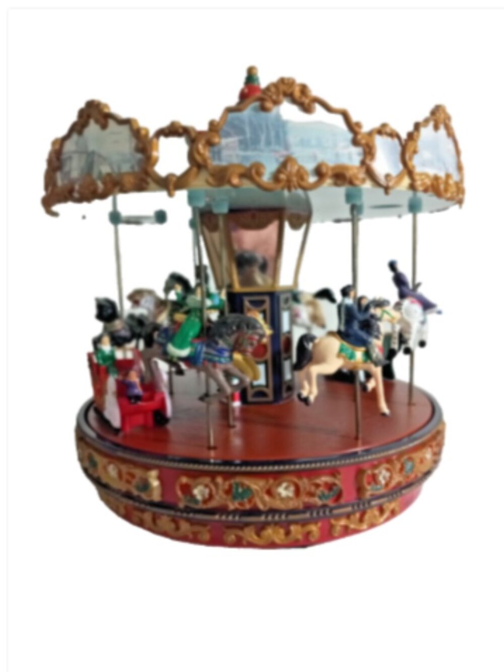 Mr Christmas Winter Wonderland Carousel Animated Music Box 35 Songs Works - Picture 7 of 11